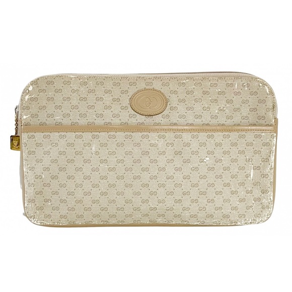 Gucci Handbags - ❤️SOLD❤️Gucci vintage micro monogram canvas and leather clutch bag